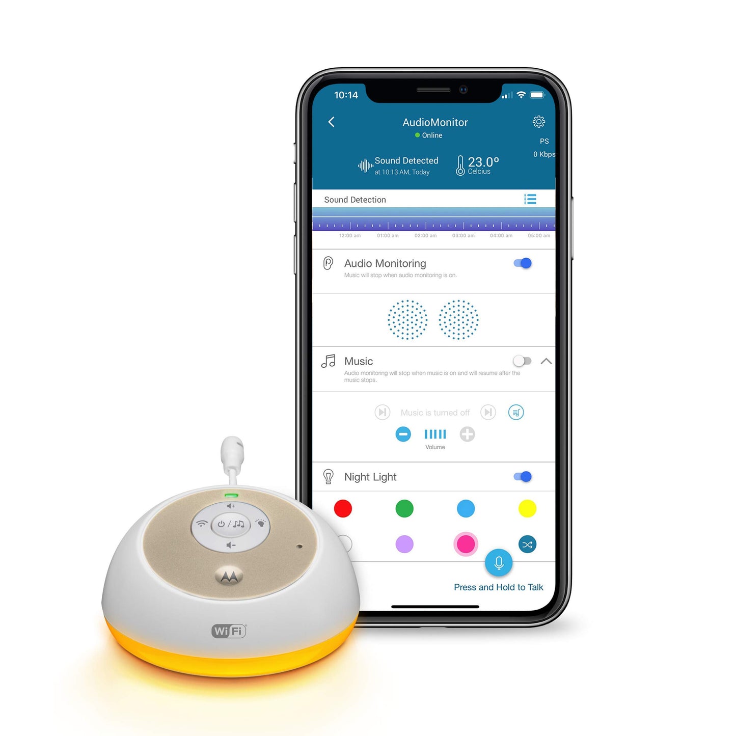 Wireless Smart Audio Monitor Device for Toddlers