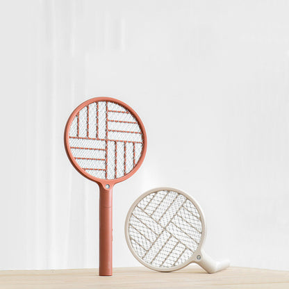 Foldable Electric Mosquito Racket with LED Light