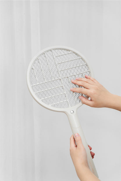 Foldable Electric Mosquito Racket with LED Light
