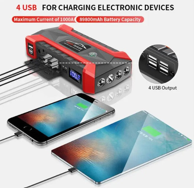 Portable Car Starter Device With Light