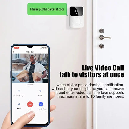 Wireless Intercom Doorbell with Remote Camera