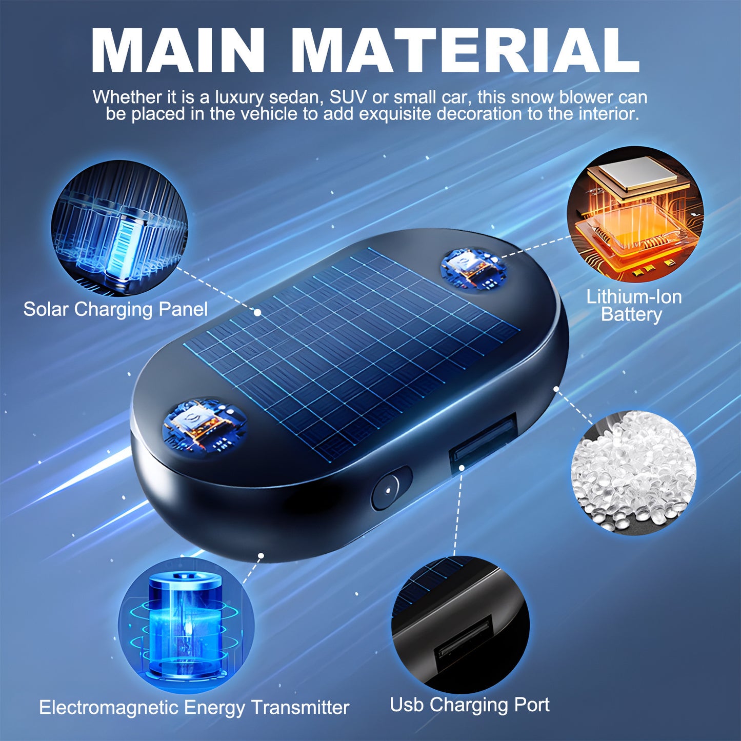 Portable Car Snow Defroster Device