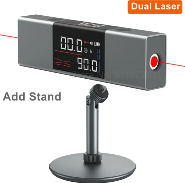 LED Screen Distance Measurement Angle Ruler