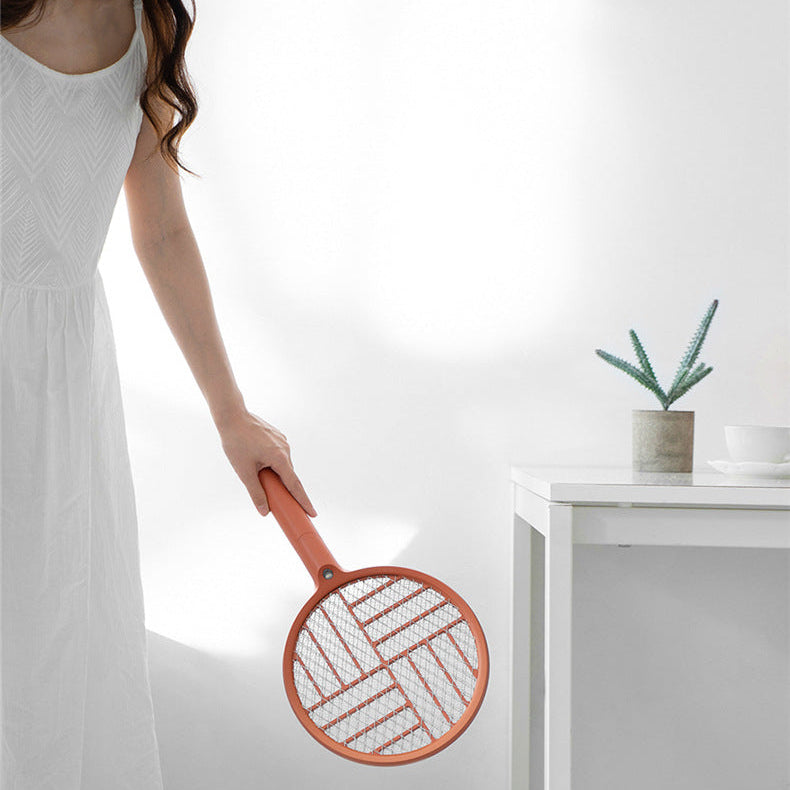 Foldable Electric Mosquito Racket with LED Light