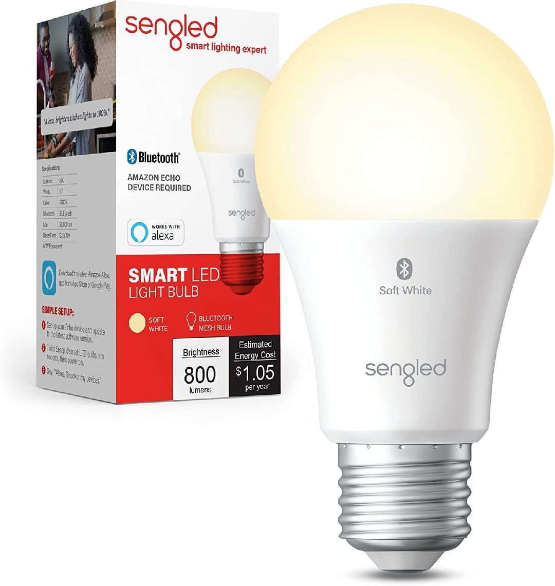 Smart LED 800 Lumens Light Bulb