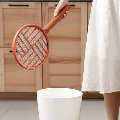 Foldable Electric Mosquito Racket with LED Light