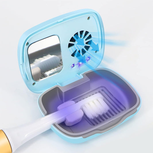 Rechargeable Toothbrush Travel Case With UV