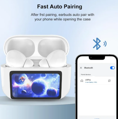Wireless Bluetooth ANC Earbuds with Touch Screen