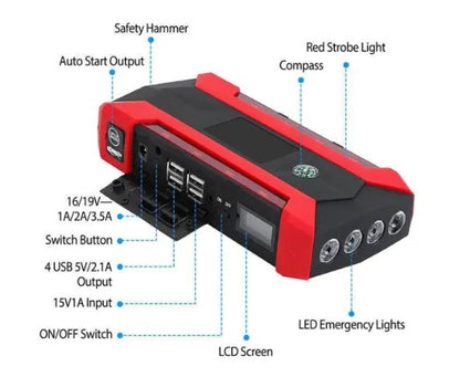 Portable Car Starter Device With Light